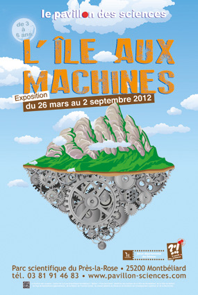 Affiche L'île aux machines